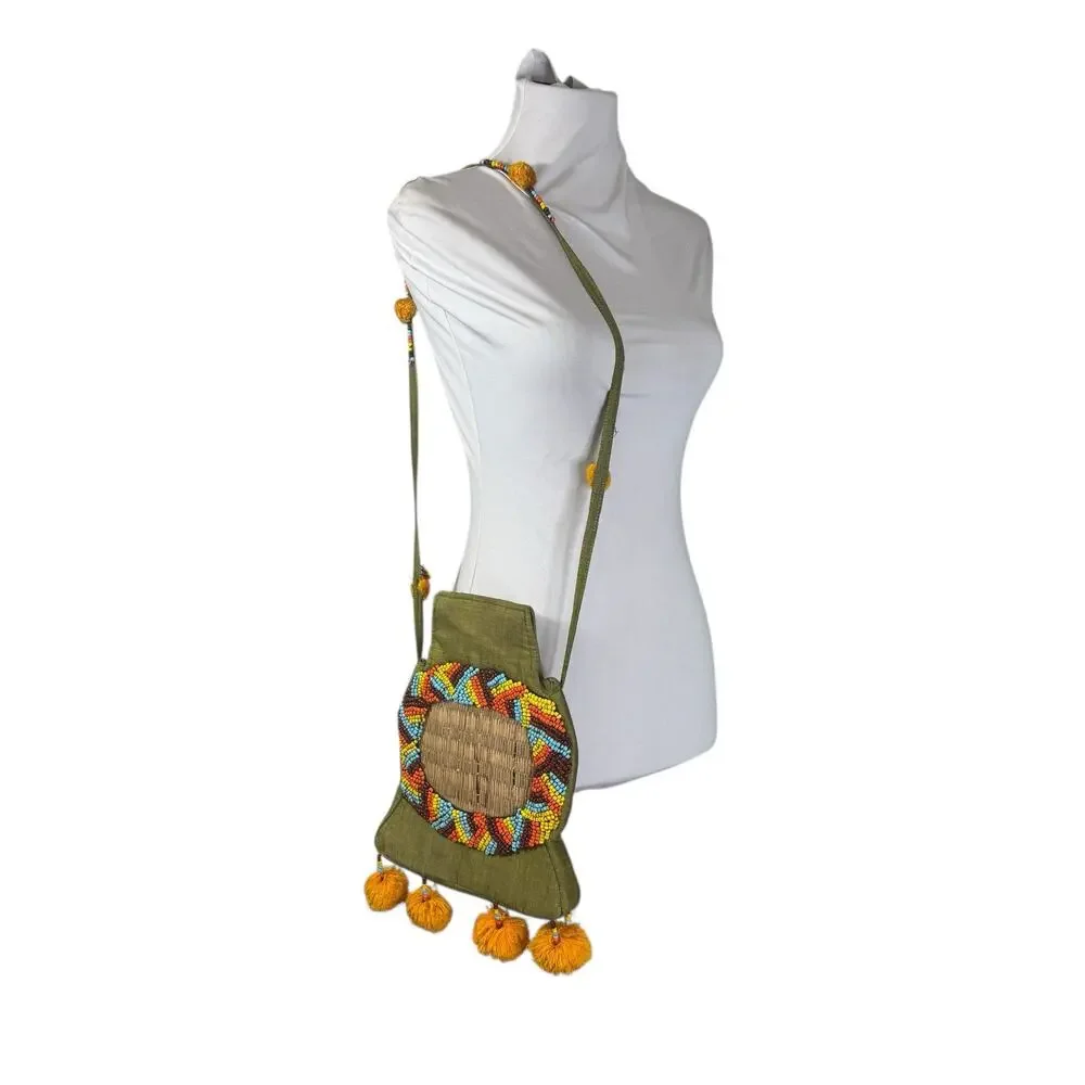 Vintage Designer Christa New York Crossbody Boho Purse Handbag